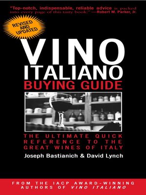 cover image of Vino Italiano Buying Guide--Revised and Updated
